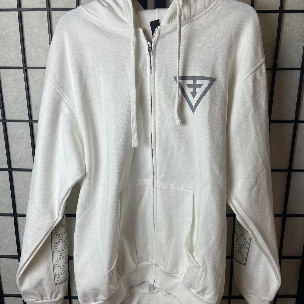 First Earth White Hoodie